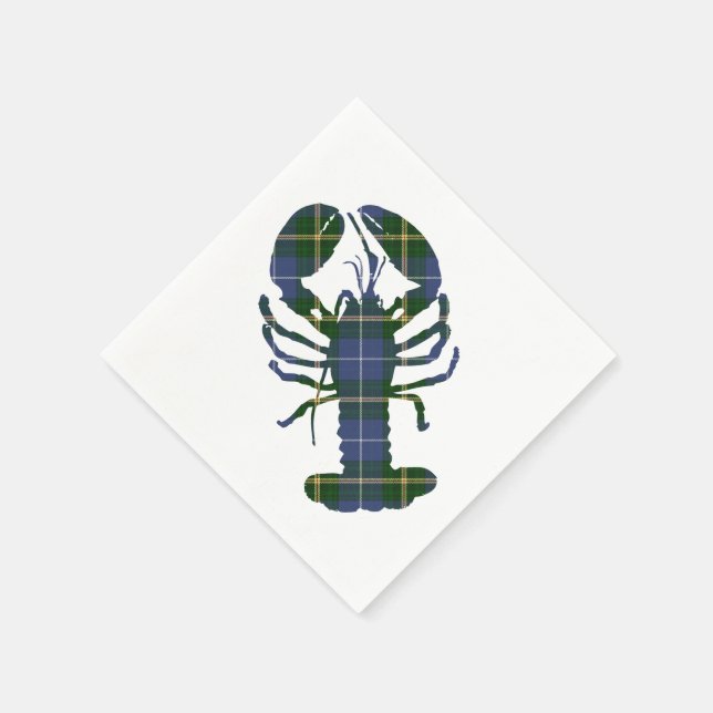 serviettes en papier bleu Nouvelle-Écosse homard t (Coin)