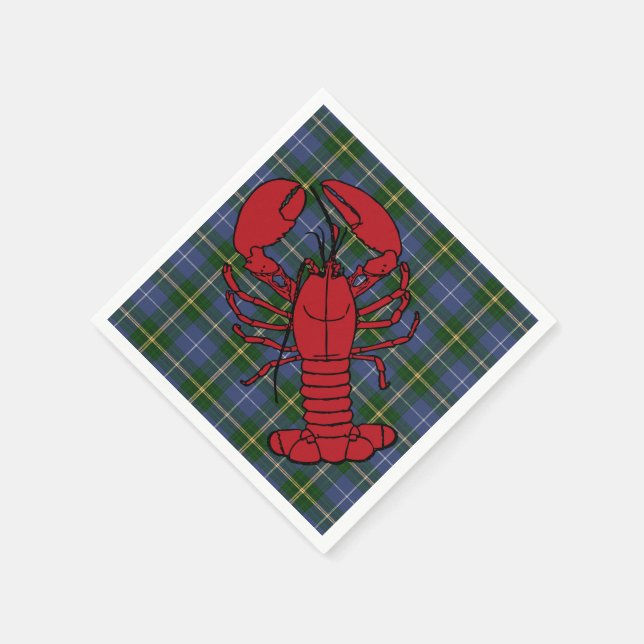 serviettes en papier bleu Nouvelle-Écosse homard t (Coin)