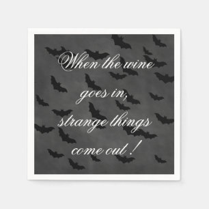 Serviettes En Papier Boire du vin Halloween Napkin