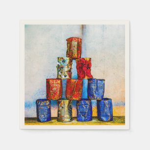 Serviettes En Papier Boites À Soupe - Après Le Déjeuner