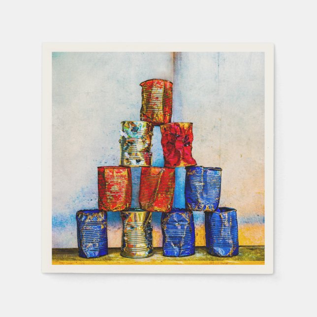 Serviettes En Papier Boites À Soupe - Après Le Déjeuner (Devant)