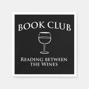 Serviettes En Papier Book Club Reading Between Wines