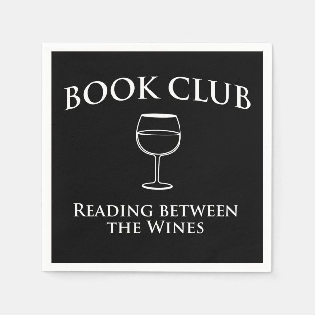 Serviettes En Papier Book Club Reading Between Wines (Devant)
