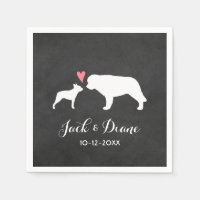 Boston Terrier et Saint Bernard Mariage