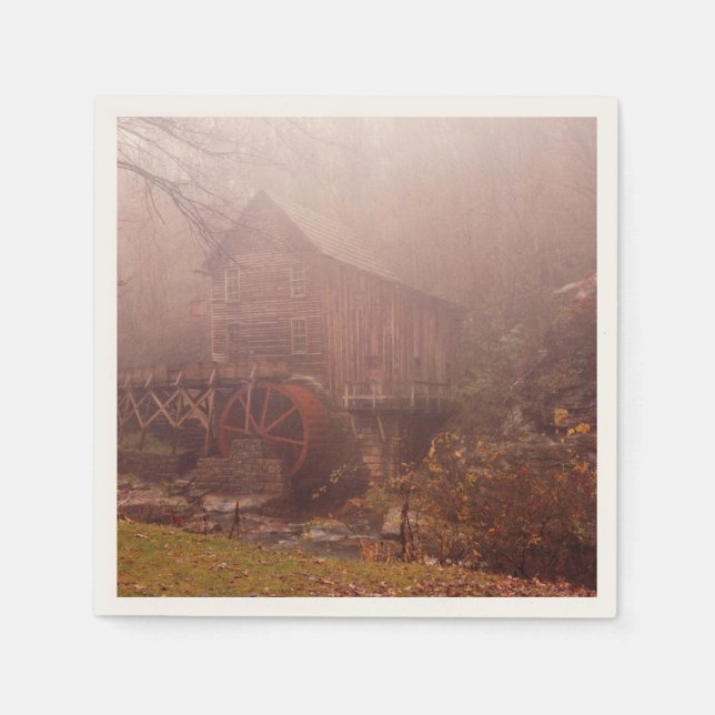 Serviettes En Papier Brouillard matinal (Devant)