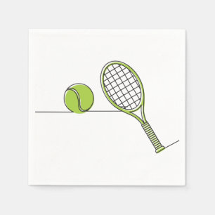 Serviettes En Papier Cadeau de tennis de l'amant   de tennis