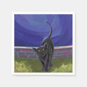 Serviettes En Papier Cadeaux et accessoires de chat noir