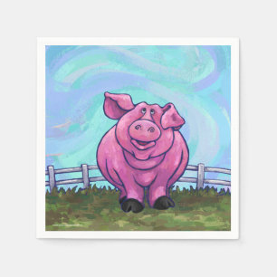 Serviettes En Papier Cadeaux et accessoires de cochon