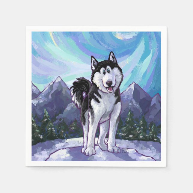Serviettes En Papier Cadeaux et accessoires Husky (Devant)