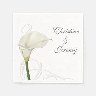 Serviettes En Papier Calla Lily