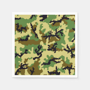 Serviettes En Papier Camouflage des bois