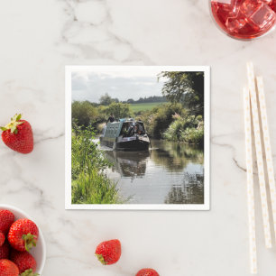 SERVIETTES EN PAPIER CANAL NARROWBOAT