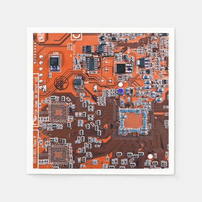 Serviettes En Papier Carte circuit imprimé circuit orange PCB (Devant)