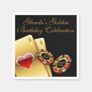 Serviettes En Papier Casino Style Party ME DEMANDEZ DE METTRE DES NOMS 