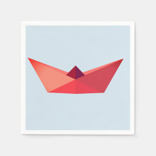 serviettes en papier casquette origami