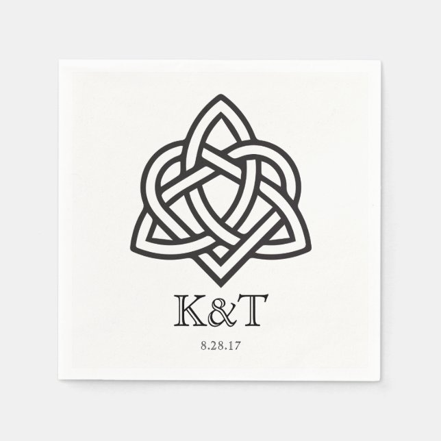 Serviettes En Papier Celtic - Serviettes de cocktail personnalisées (Devant)