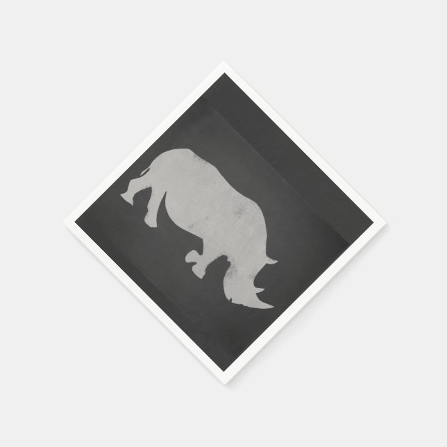Serviettes En Papier Chalk Rhino (Coin)