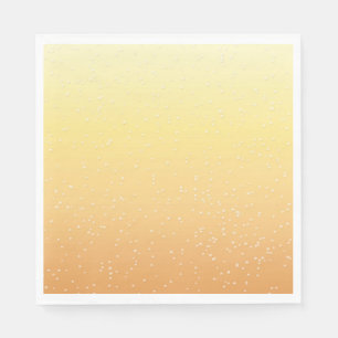 Serviettes En Papier Champagne avec de minuscules bulles