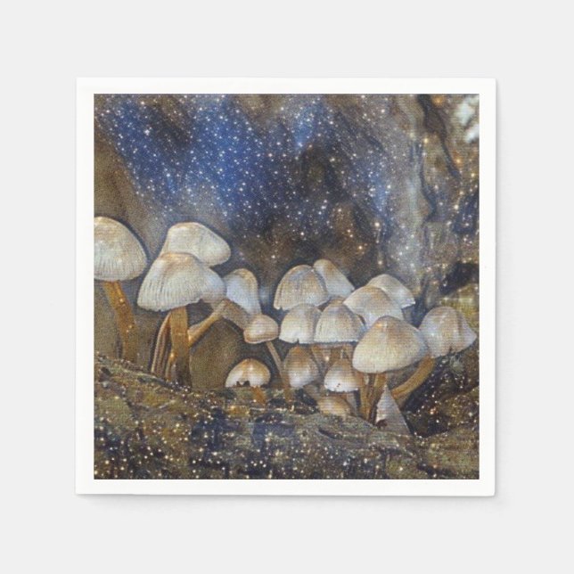 Serviettes En Papier Champignons magiques (Devant)