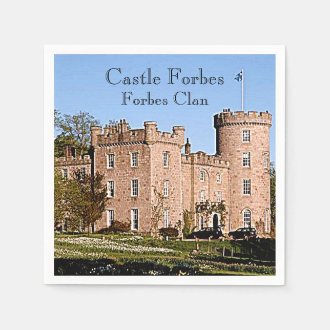 Serviettes En Papier Château Forbes - Forbes Clan (Devant)