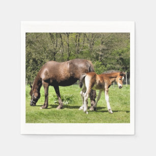 SERVIETTES EN PAPIER CHEVAUX