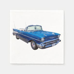 Serviettes En Papier Chevrolet Bel Air 1957 Convertible à 2 portes