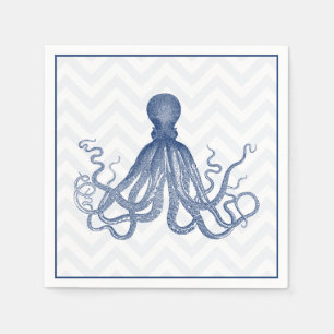 Serviettes En Papier Chevron Octopus LT