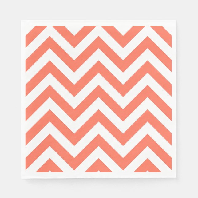 Serviettes En Papier Chevron Zig Zag (Devant)