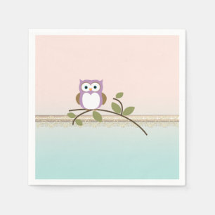Serviettes En Papier Chouette adorable et mignonne