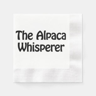 Serviettes En Papier chuchotement d'alpaga