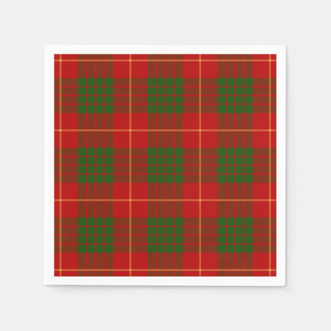 Serviettes En Papier Clan Cameron Tartan (Devant)