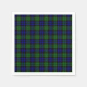 Serviettes En Papier Clan de Campbell de tartan de Blackwatch