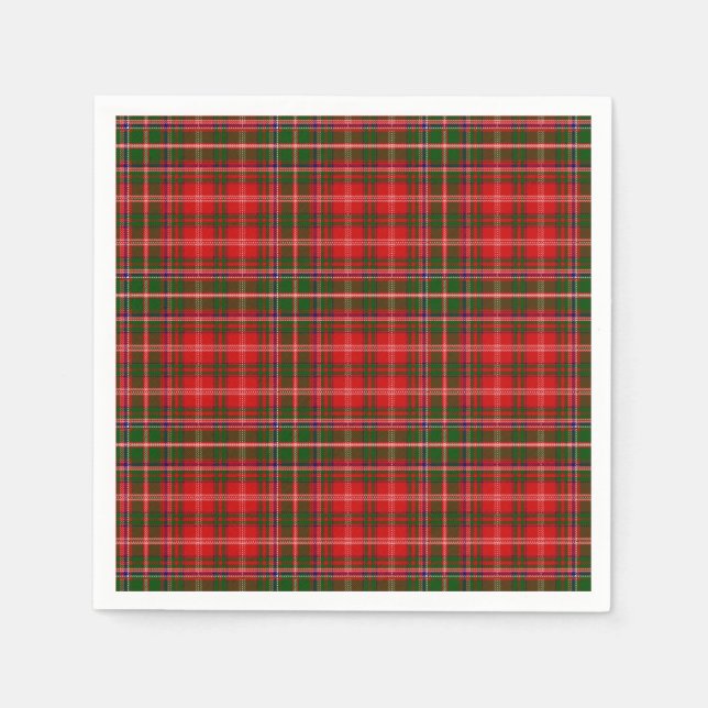 Serviettes En Papier Clan MacDougall Tartan (Devant)