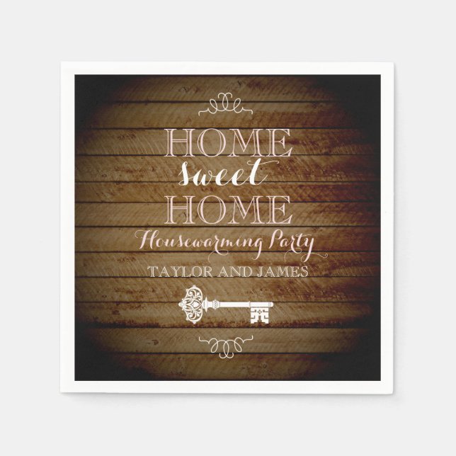 Serviettes En Papier Clé vintage Chaussures de toilette (Devant)