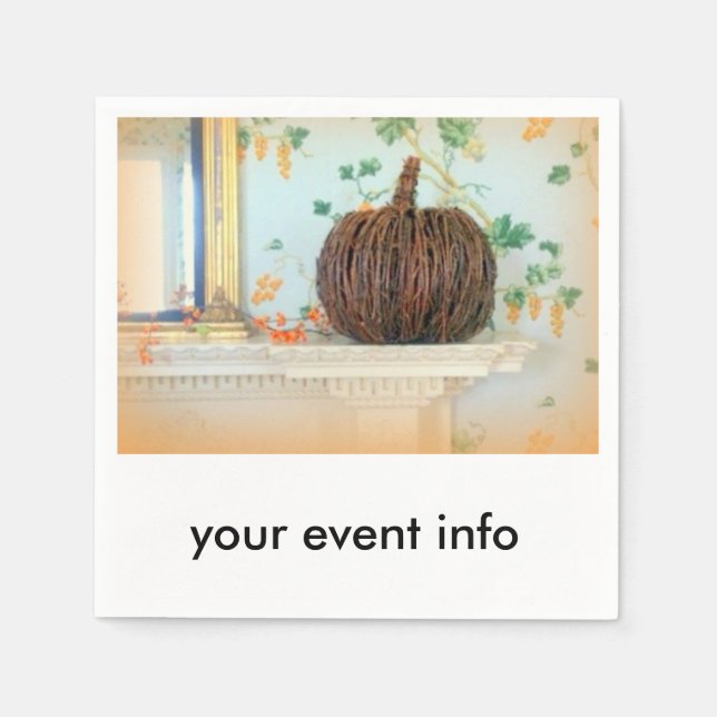 serviettes en papier colonial (Devant)