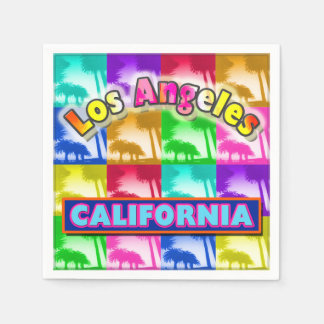 Serviettes en papier "Coloriage Los Angeles 2"