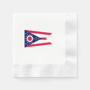 Serviettes En Papier Conception de drapeau d'état de l'Ohio