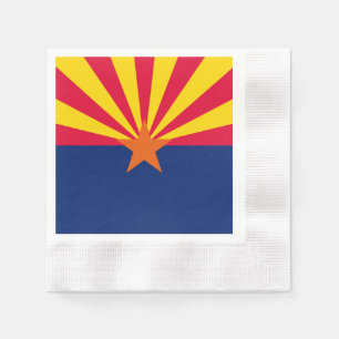 Serviettes En Papier Conception du drapeau de l'État de l'Arizona