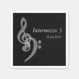 Serviettes En Papier Concert musical personnalisé