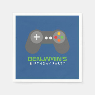 Serviettes En Papier Contrôleur de jeu vidéo Retro Anniversaire