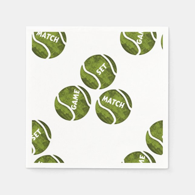 SERVIETTES EN PAPIER CORRESPONDANCE DE JEU (Devant)