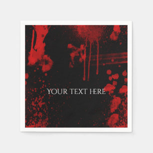 Serviettes En Papier Costume gothique Halloween Splattes de sang