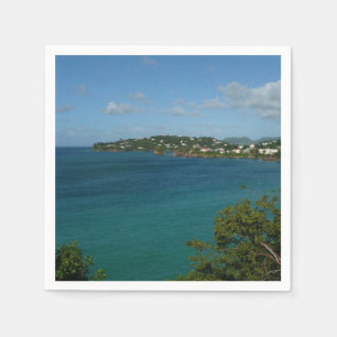 Serviettes En Papier Côte de Sainte-Lucie - Caraïbes Photo de vacances