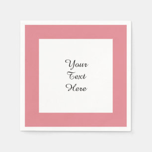 Serviettes En Papier Couleur solide haute gamme rose fraise