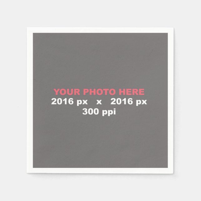 Serviettes En Papier Créez votre propre (Devant)