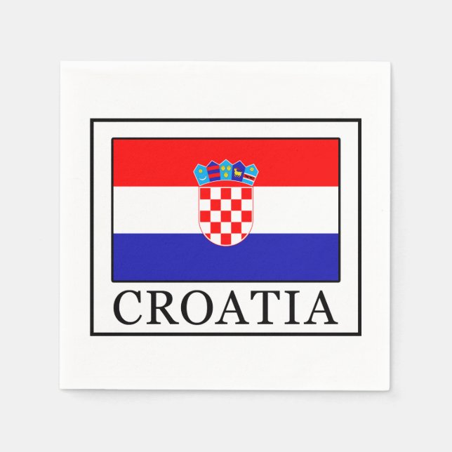 Serviettes En Papier Croatie (Devant)