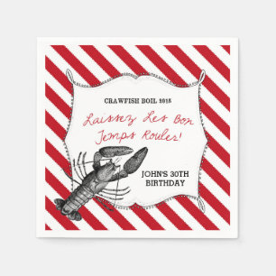 Serviettes En Papier Cuillère à poisson à la main personnalisée