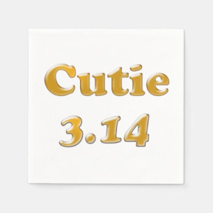 Serviettes En Papier Cutie 3,14 Pi Jour