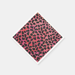 Serviettes En Papier DalmatiDalmatien noir et rouge
