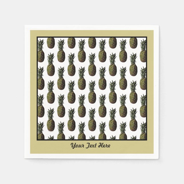 serviettes en papier d'ananas (Devant)